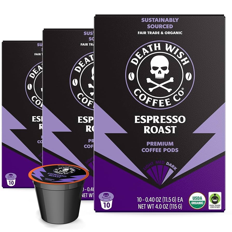 Amazon.com: Death Wish Coffee, Espresso Roast Pods (30 Count
